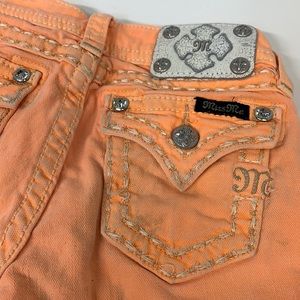 Miss Me - Orange Bermuda Shorts